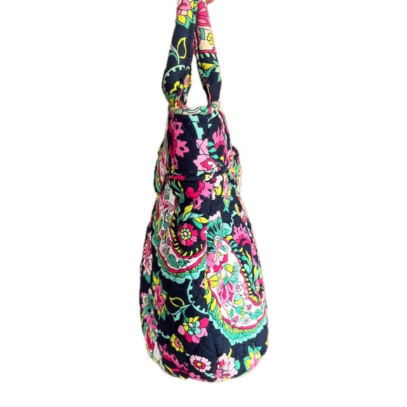 Vera Bradley Petal Paisley Mini Tote Navy - Picture 4 of 8